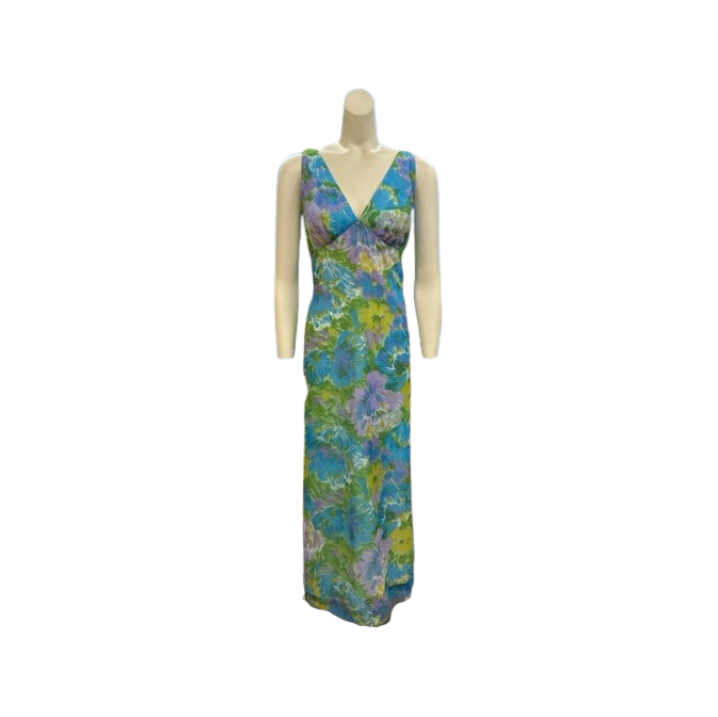 Vintage 1970s Floral Maxi Dress