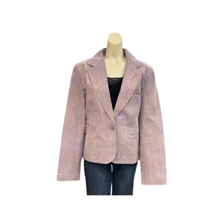 Bernardo Snakeskin Print Jacket