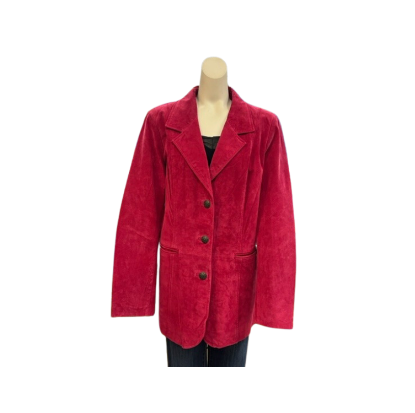 D&Co. Fuchsia Suede Jacket