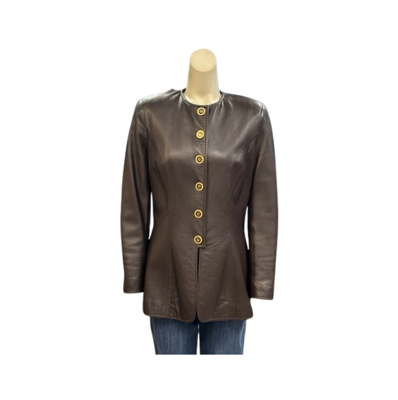 St. John Leather Blazer