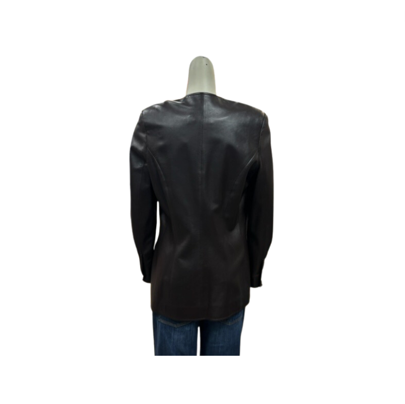 St. John Leather Blazer
