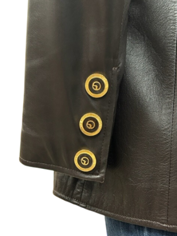 St. John Leather Blazer