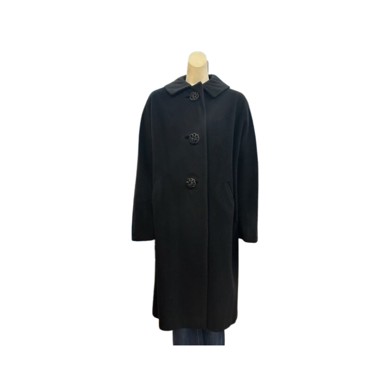 Vintage 1960s La Vigna x Gimbels Cashmere Overcoat