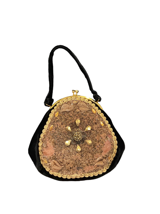 Vintage Kate Landry Beaded Velvet Bag with Coin Purse Inside