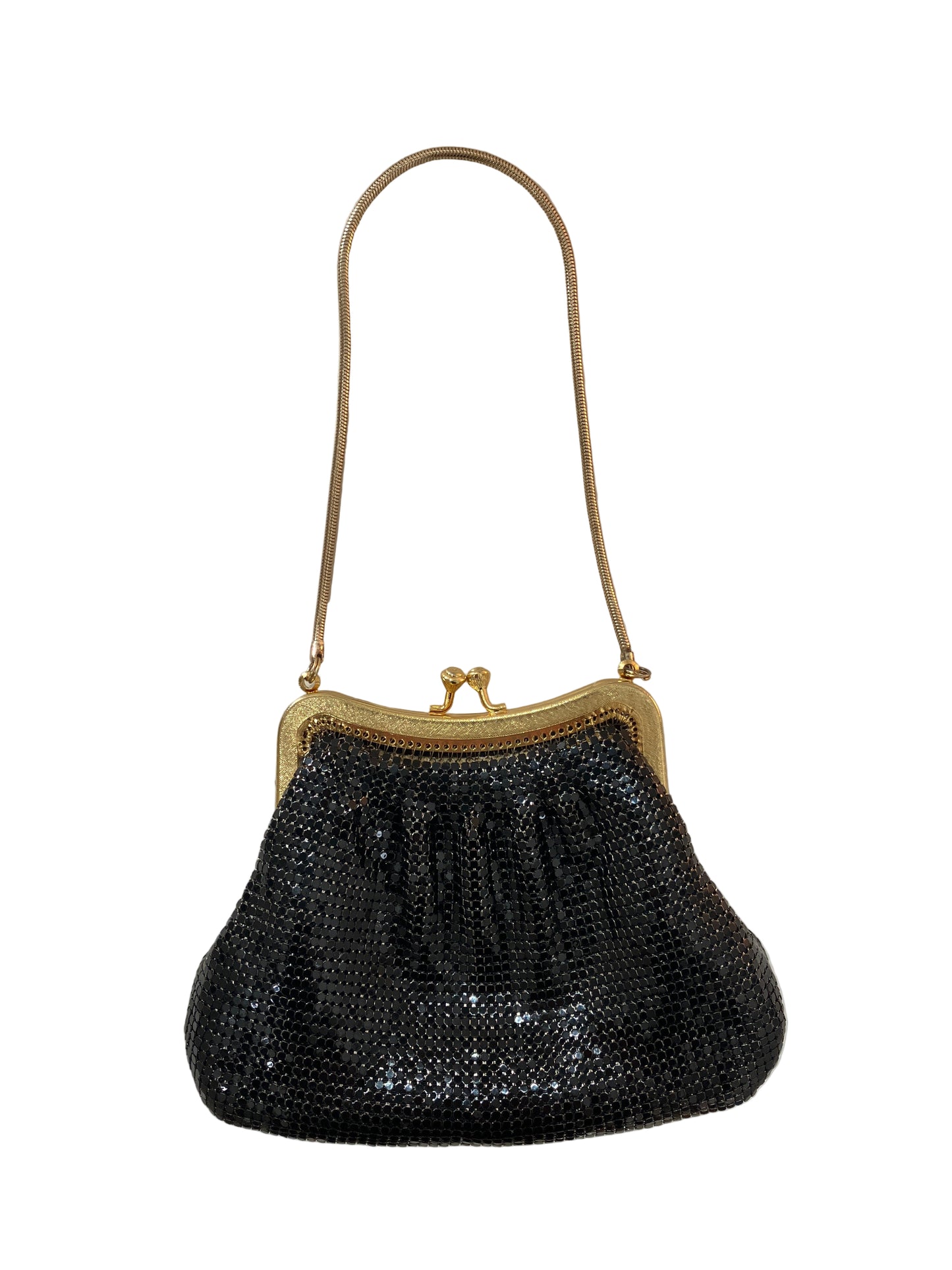 Vintage Black Metal Mesh Bag