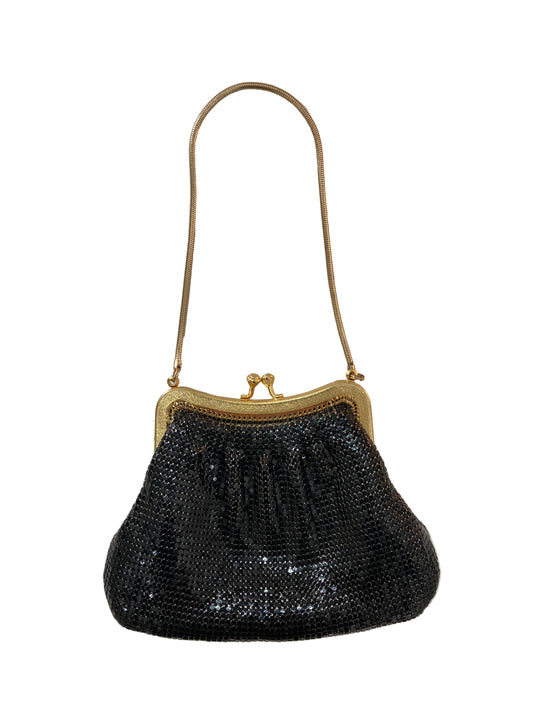 Vintage Black Metal Mesh Bag