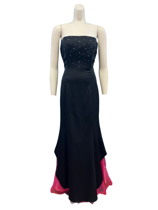 Vintage Rebecca Black Satin Dress