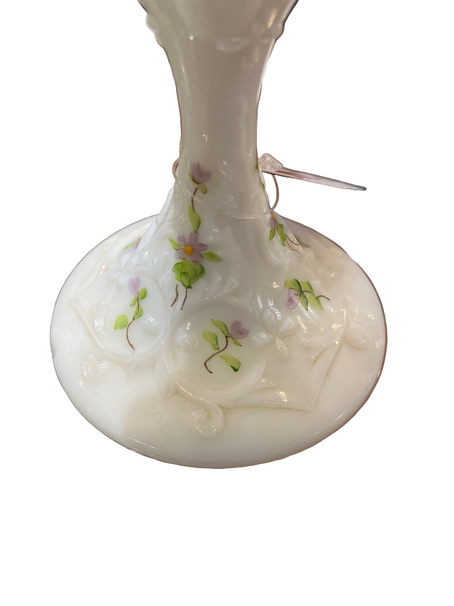 Hand Painted Fenton Milk Glass