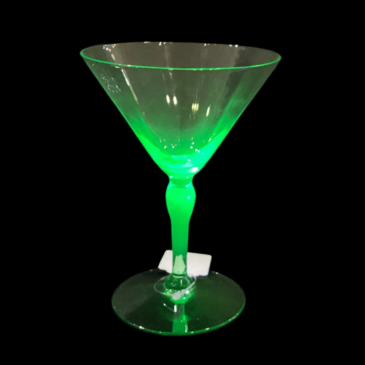 Vintage Uranium Martini Cocktail Glass Sold Individually (1pc, 3 available)