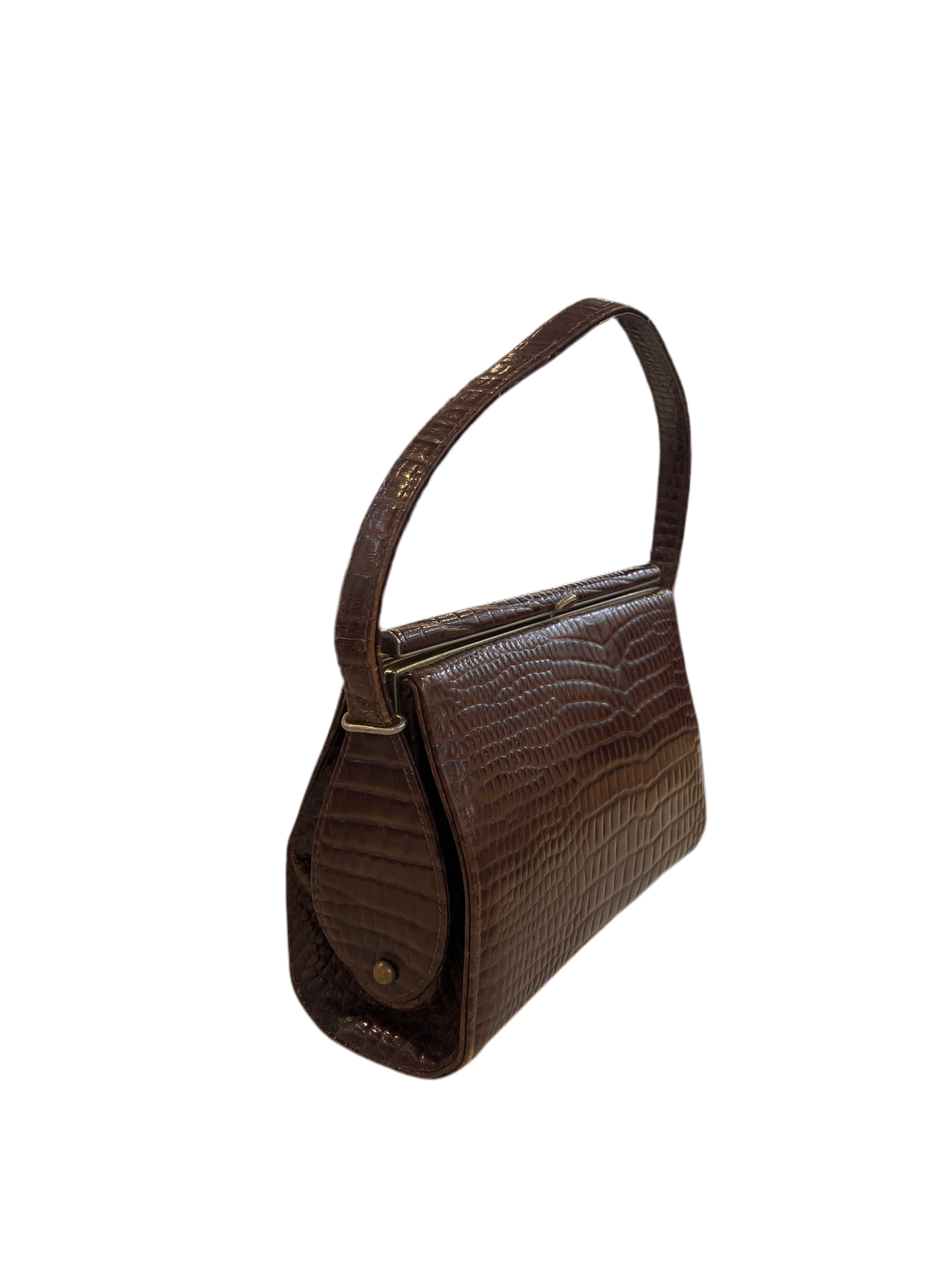 Vintage “Caprice” Brand Crocodile Style 1960s Bag