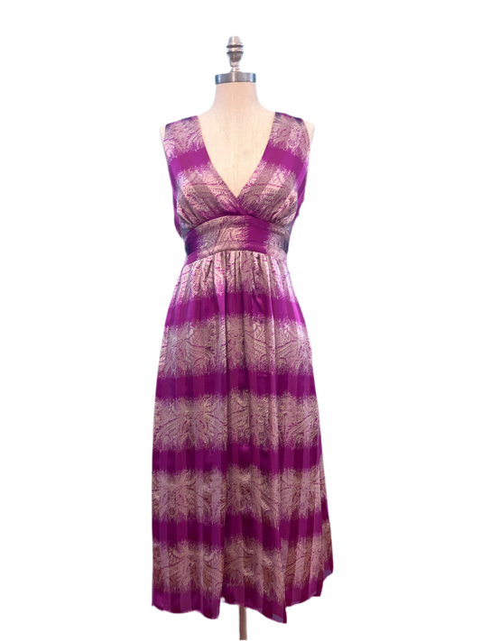 Vintage Designer Wendy Hil Silk Dress