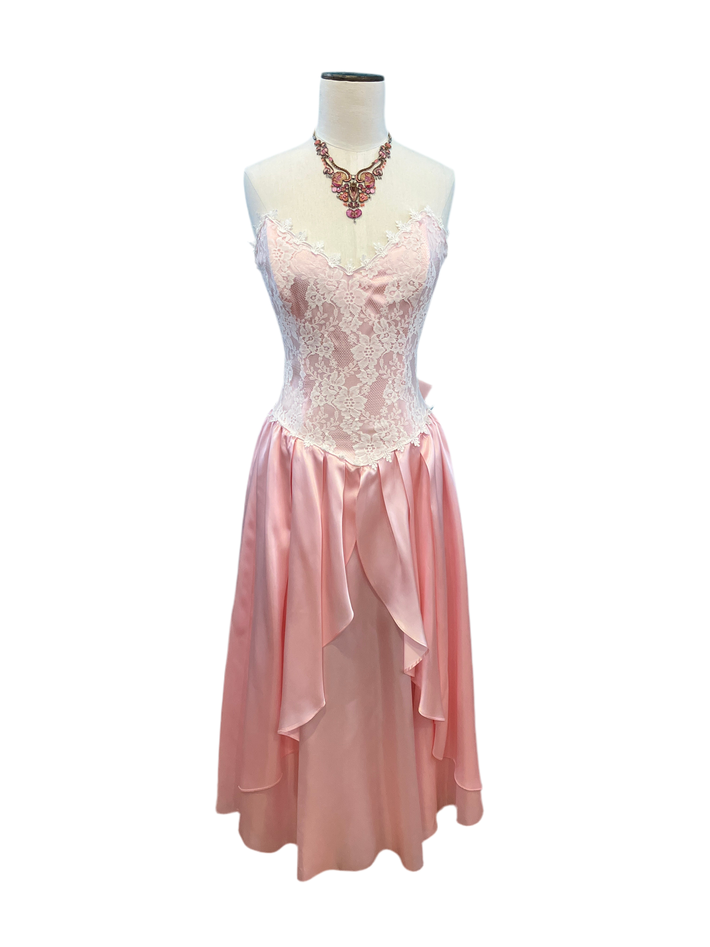 Vintage Gunne Sax by Jessica McClintock 1980s Pink Special Occasion Dress