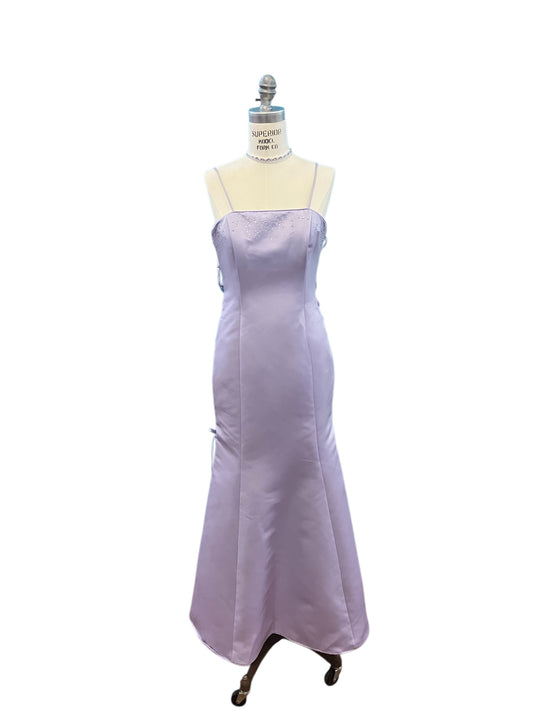 Vintage Y2K “Victory Collection” Lavender Mermaid Gown w/ Rhinestones and Corset Accent Panels (Deadstock/New With Tags)