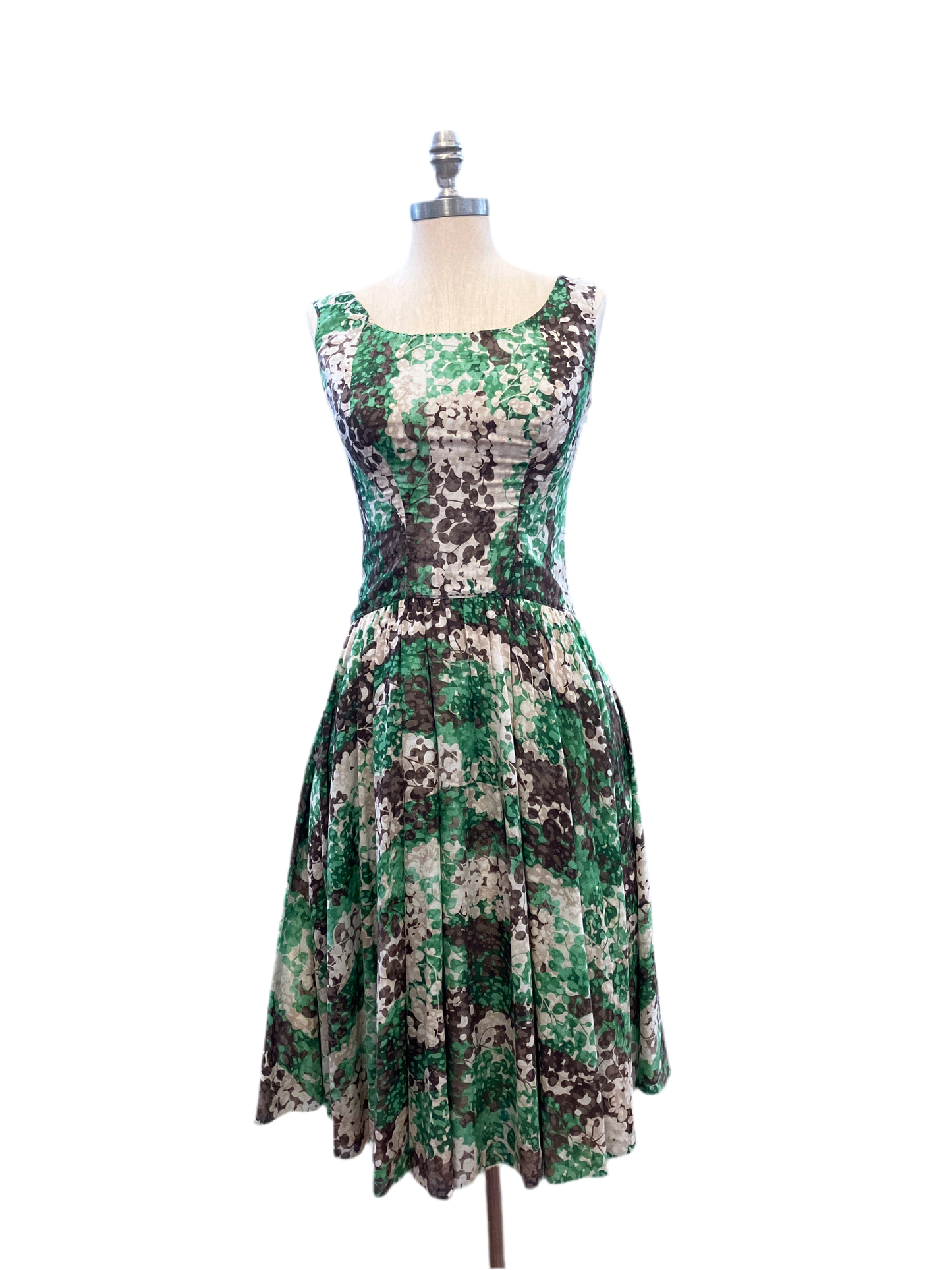 Vintage Saks Fifth Signature 100% Cotton Print Dress