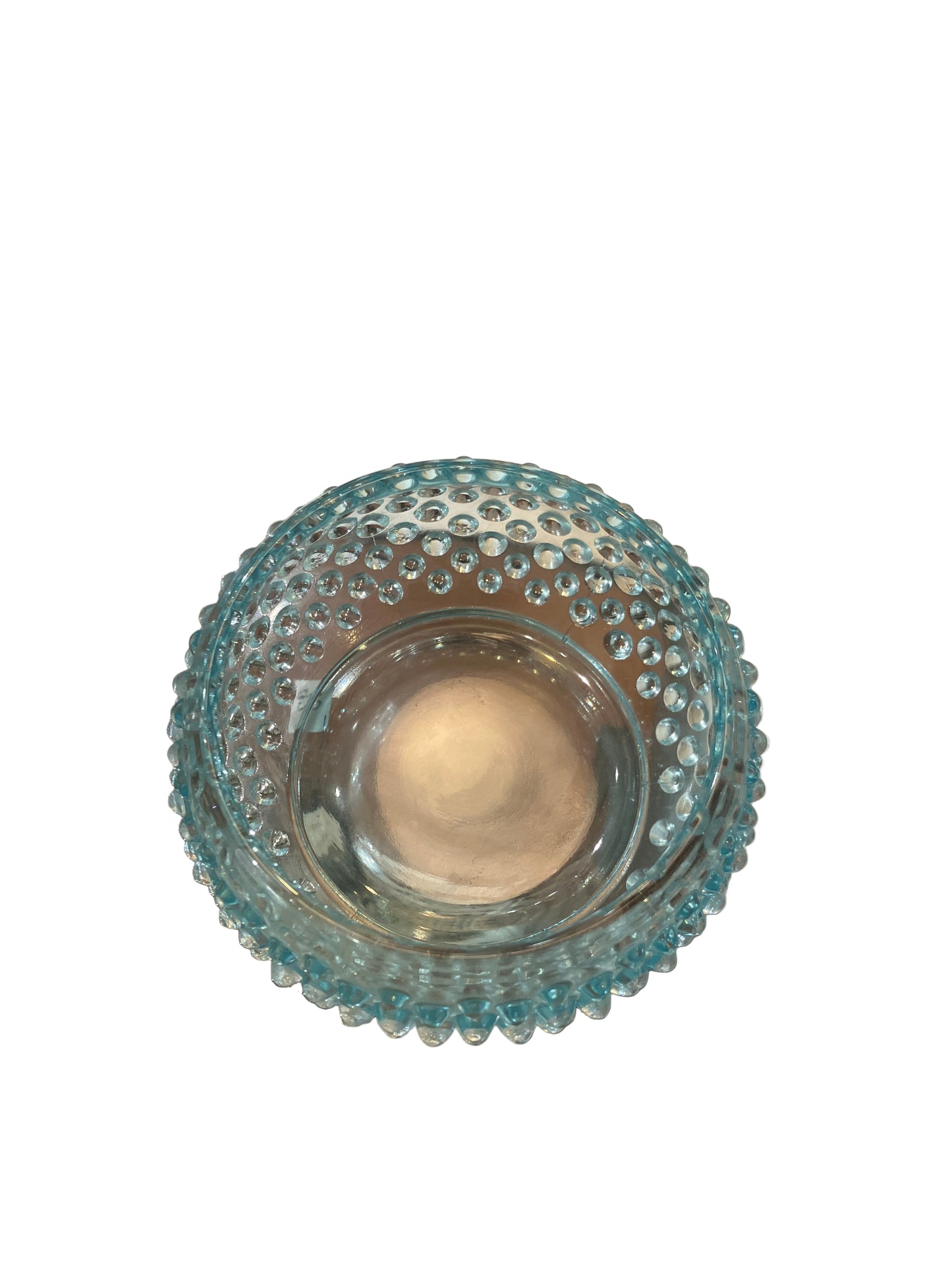 Vintage Fenton Blue Hobnail Vanity Set