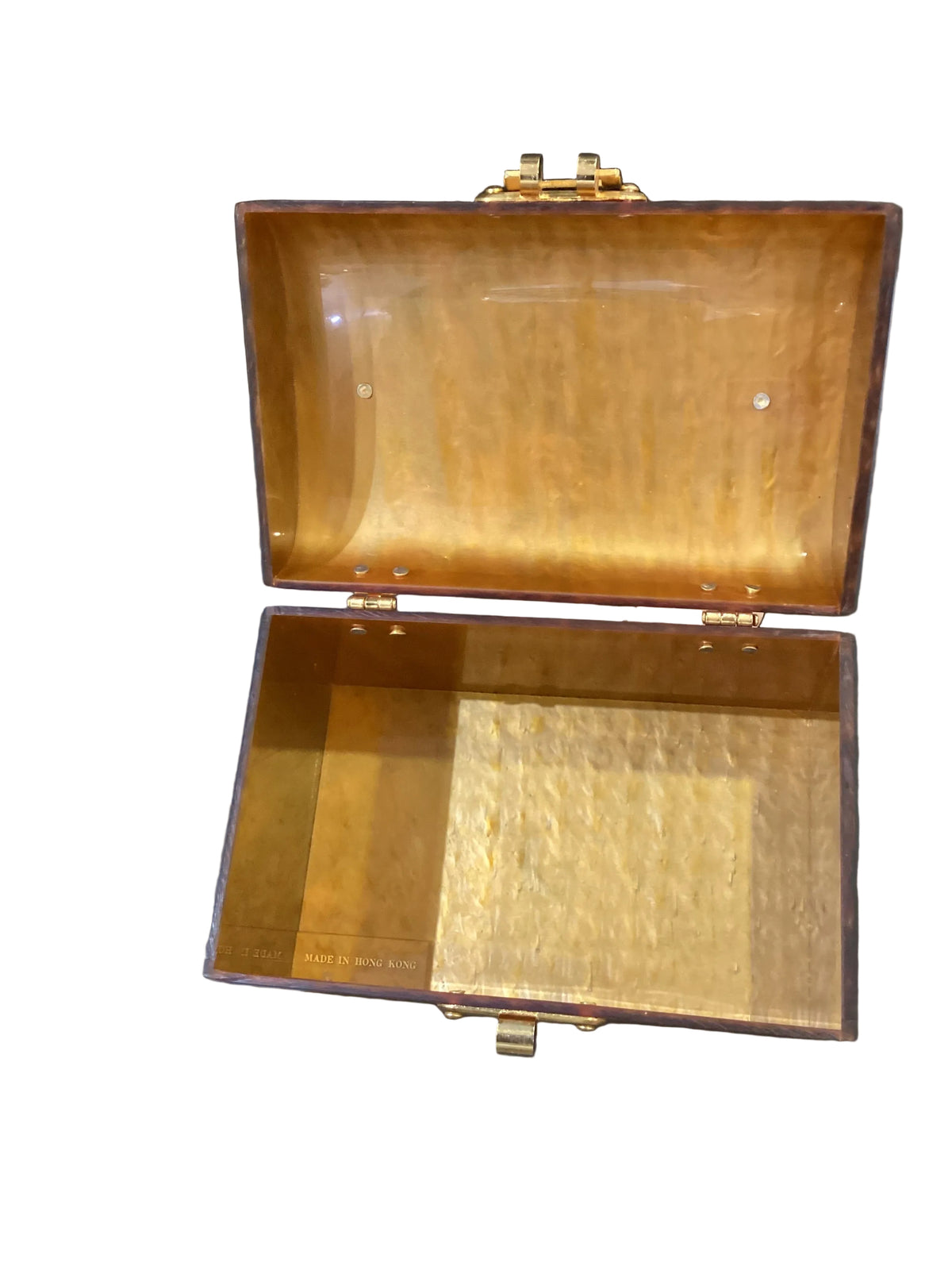 Vintage 1950s New With Tags “Mr. Ernest” Label Caramel Marble Lucite Mini Bag