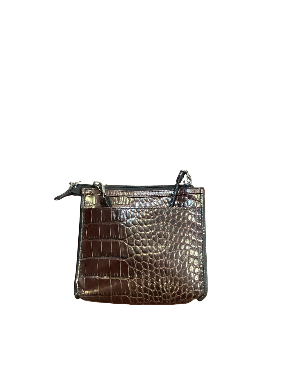 Vintage Brighton Extra Small Cross Body Square Coin Purse Wallet with Removable Leather Strap