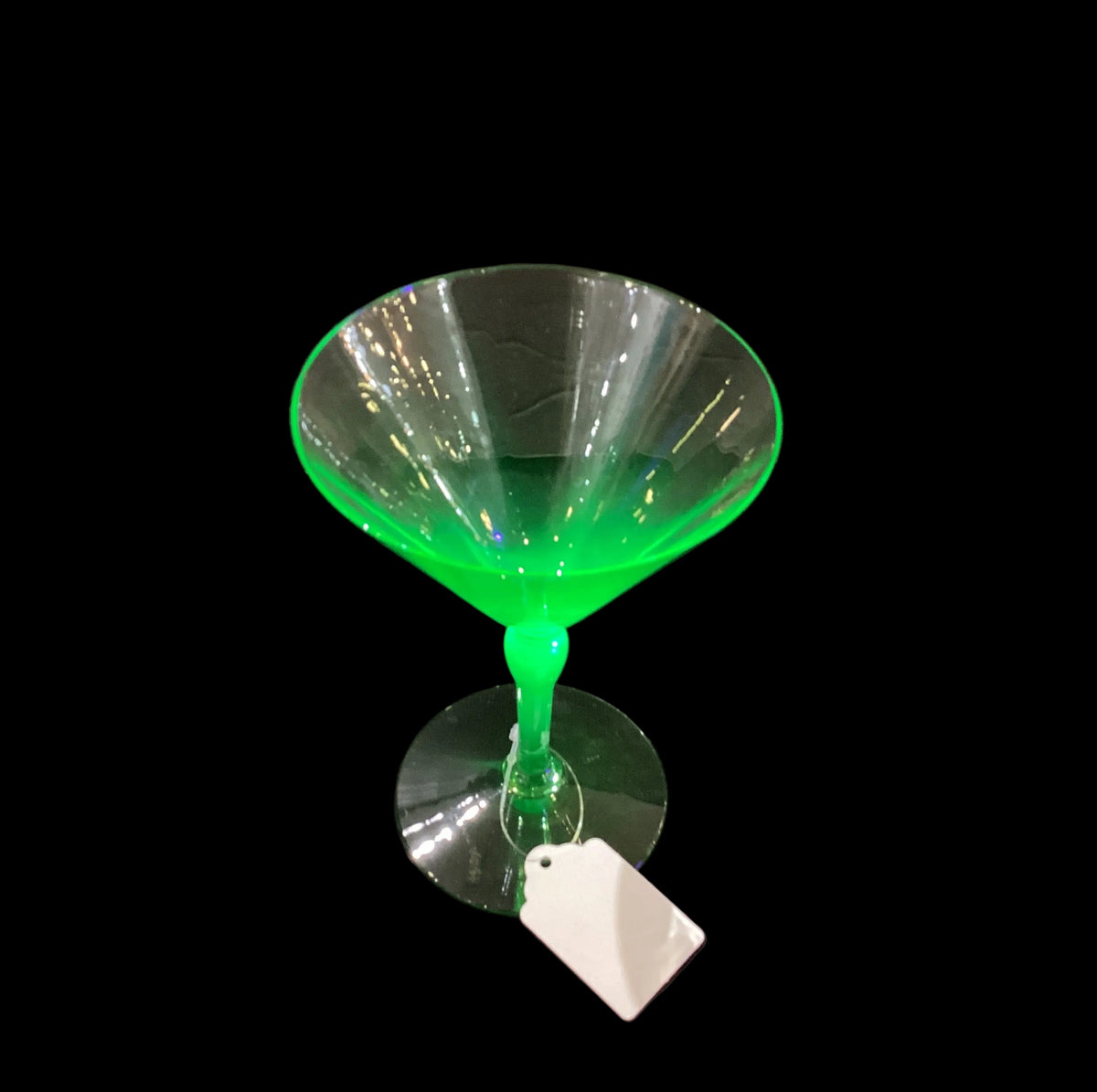 Vintage Uranium Martini Cocktail Glass Sold Individually (1pc, 3 available)