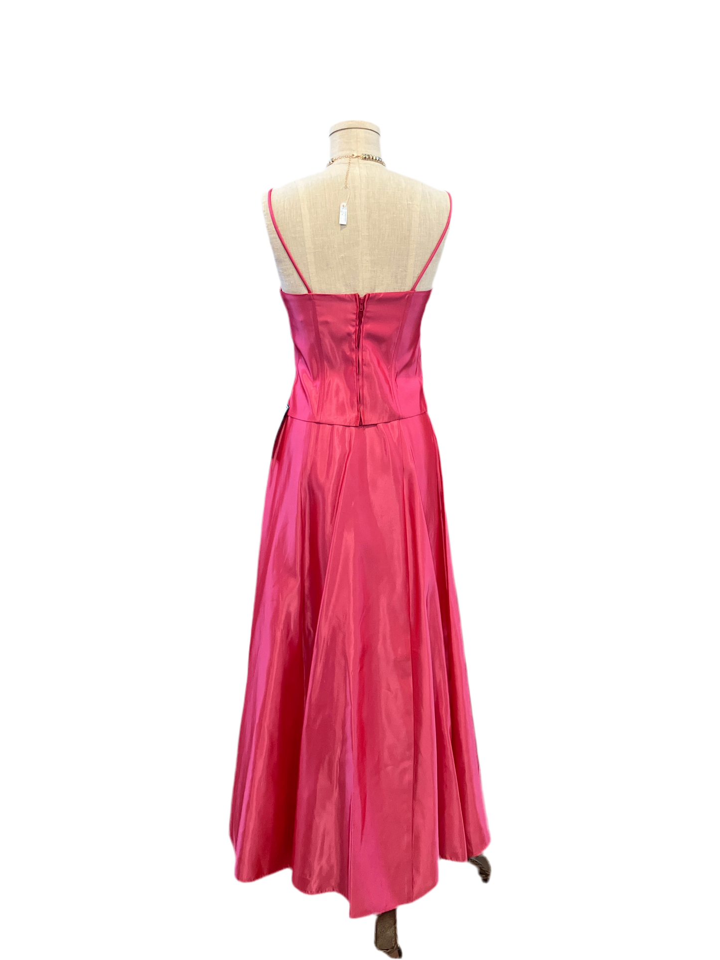 Vintage New with Tags City Triangles Pink Two Piece Bodice/Skirt Gown