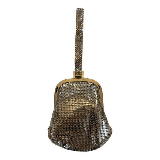 Vintage Whiting Davis Style Nordstrom Gold Mesh Wristlet Excellent Condition