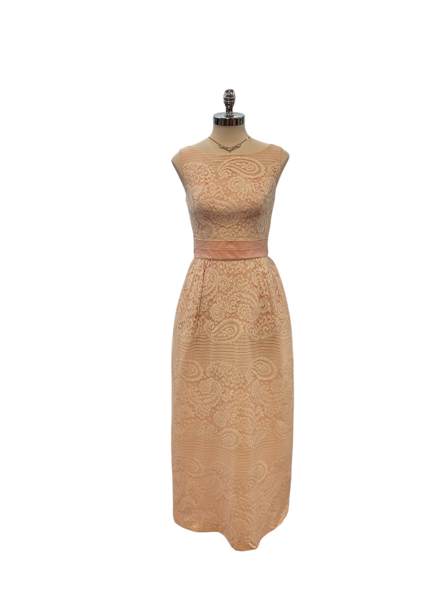 Vintage 1960s Pink/Ivory Lace Dress