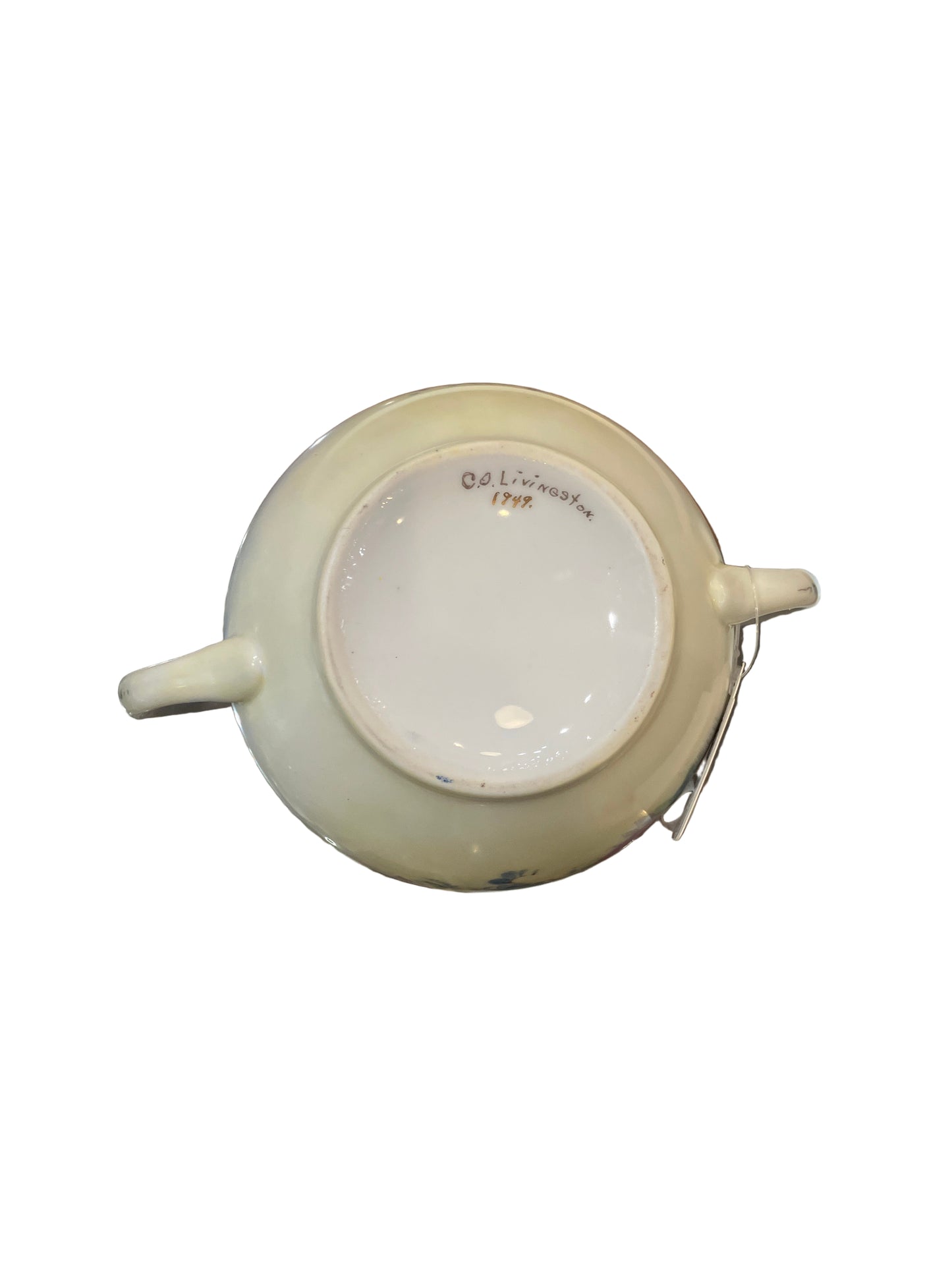 Vintage Hand Painted Signed “C.O. Livingston” Cream & Sugar Set