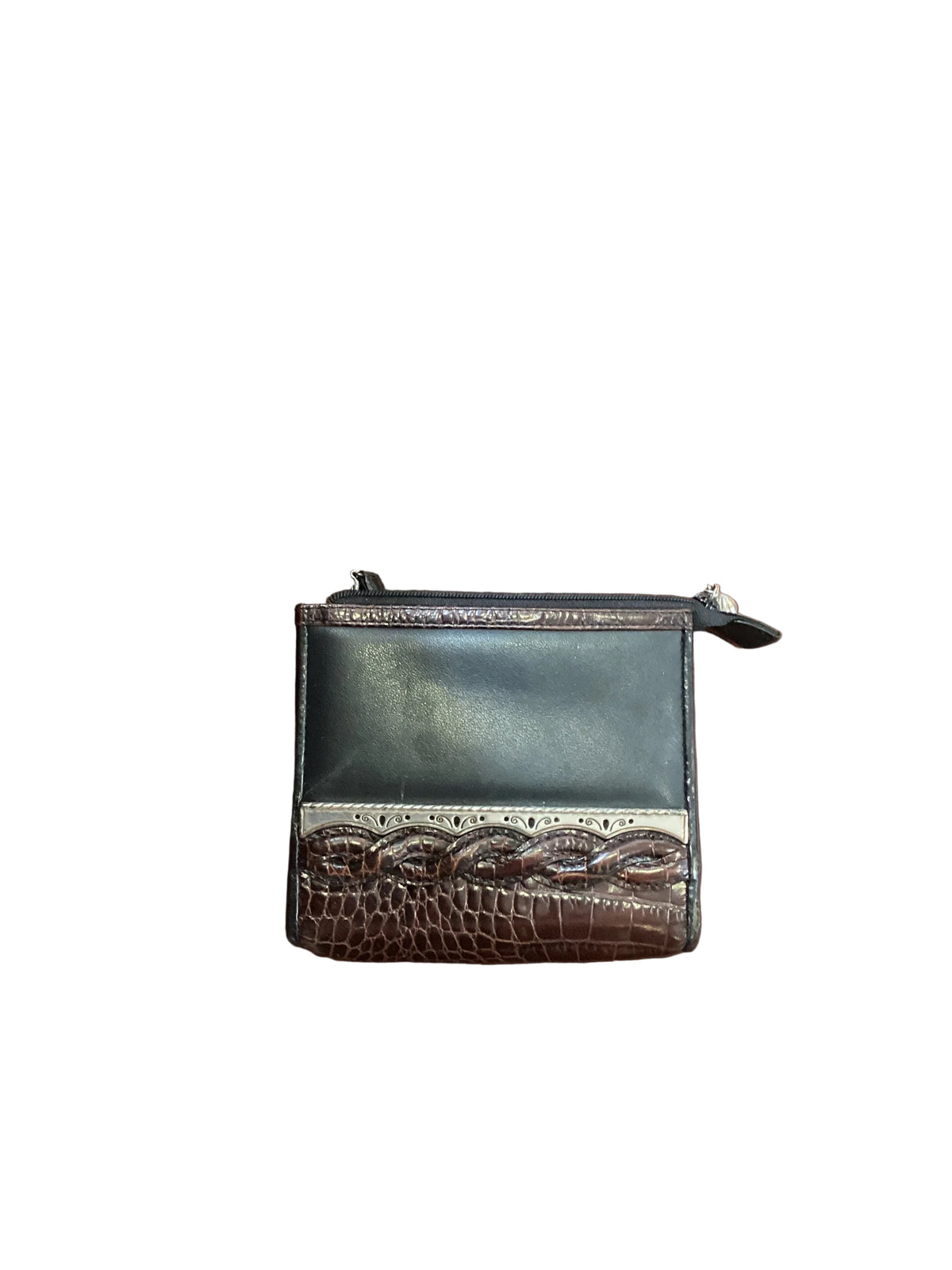 Vintage Brighton Extra Small Cross Body Square Coin Purse Wallet with Removable Leather Strap