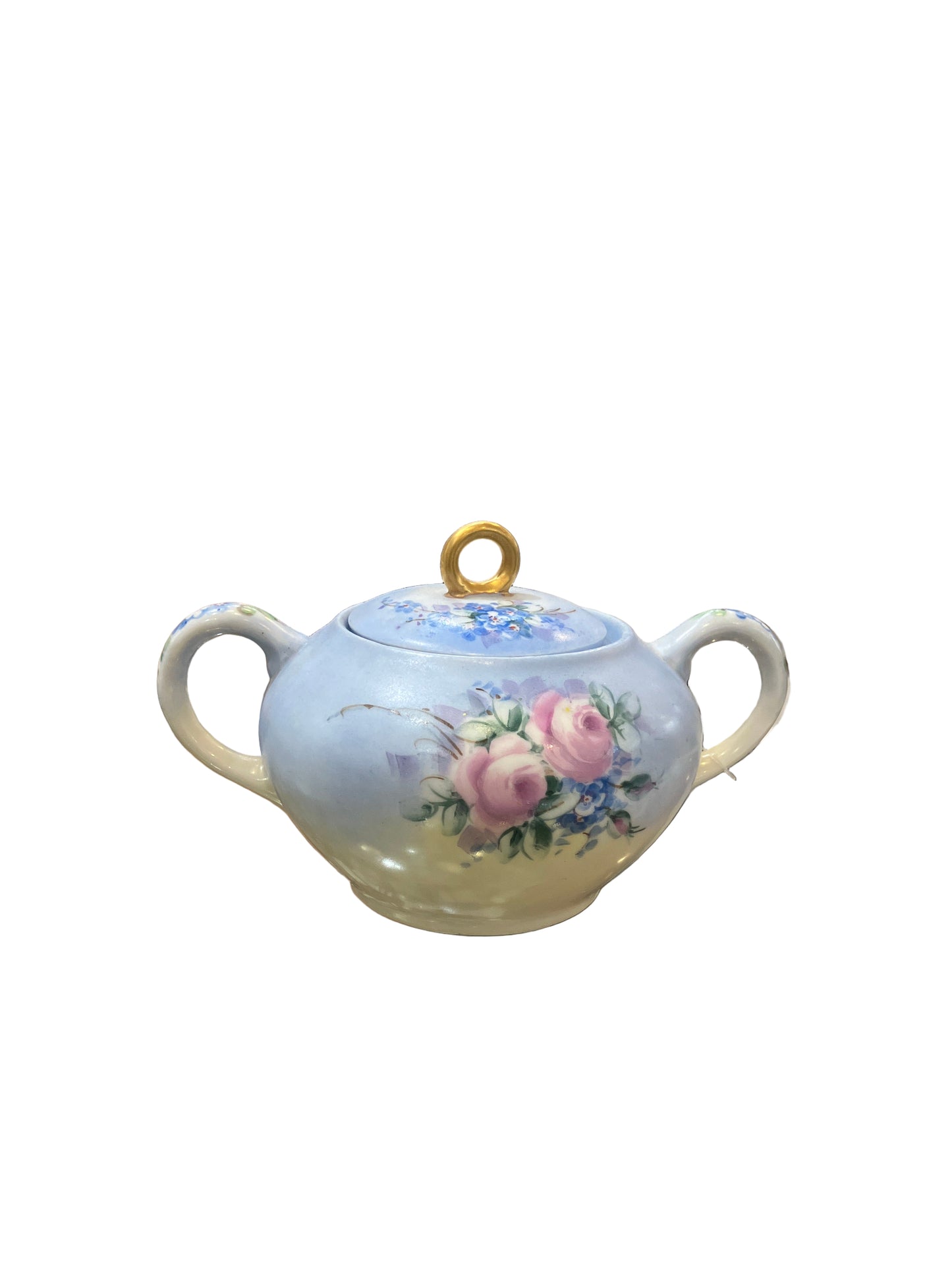 Vintage Hand Painted Signed “C.O. Livingston” Cream & Sugar Set