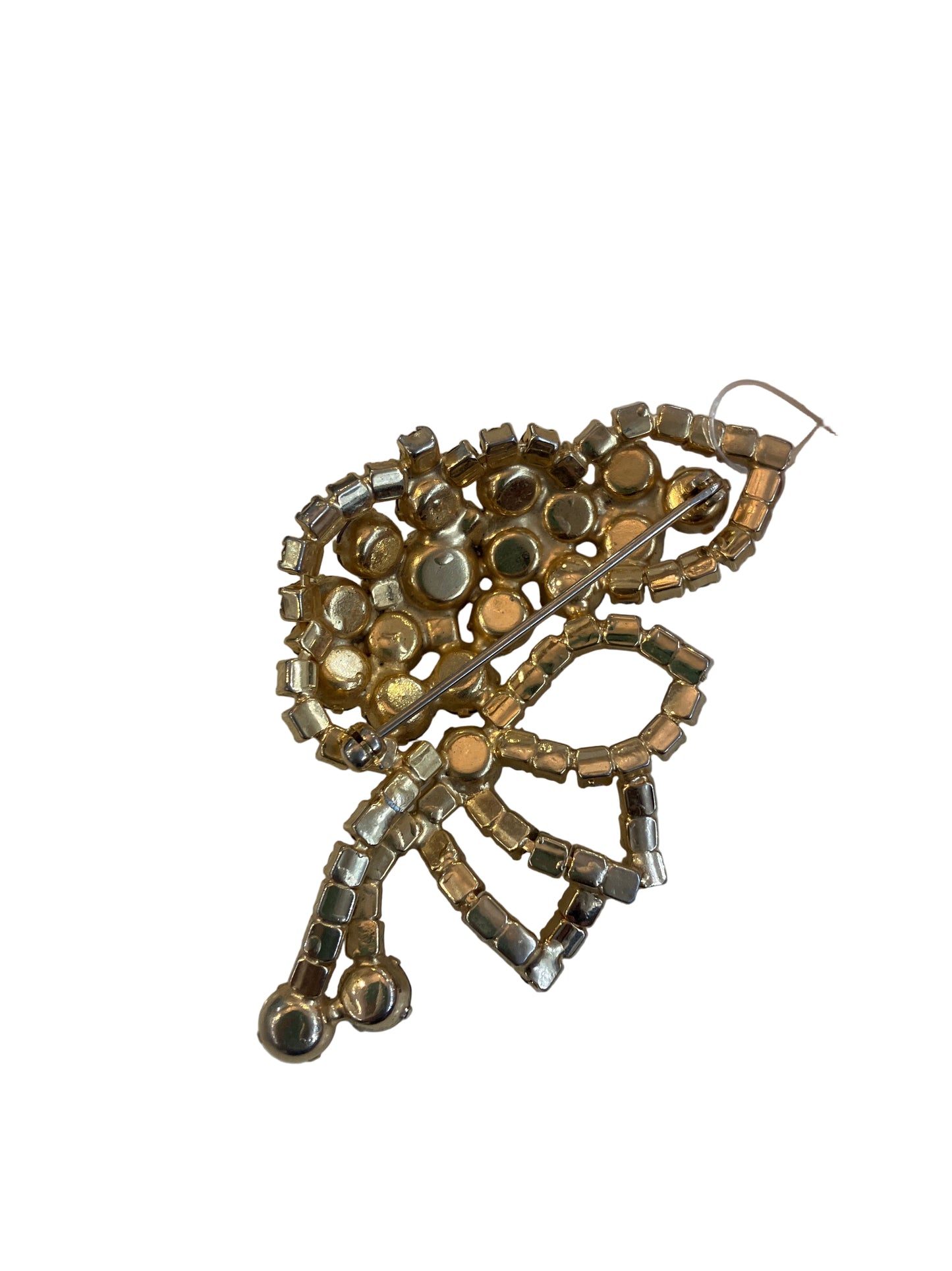 Vintage Iridescent Purple Rhinestone Pin