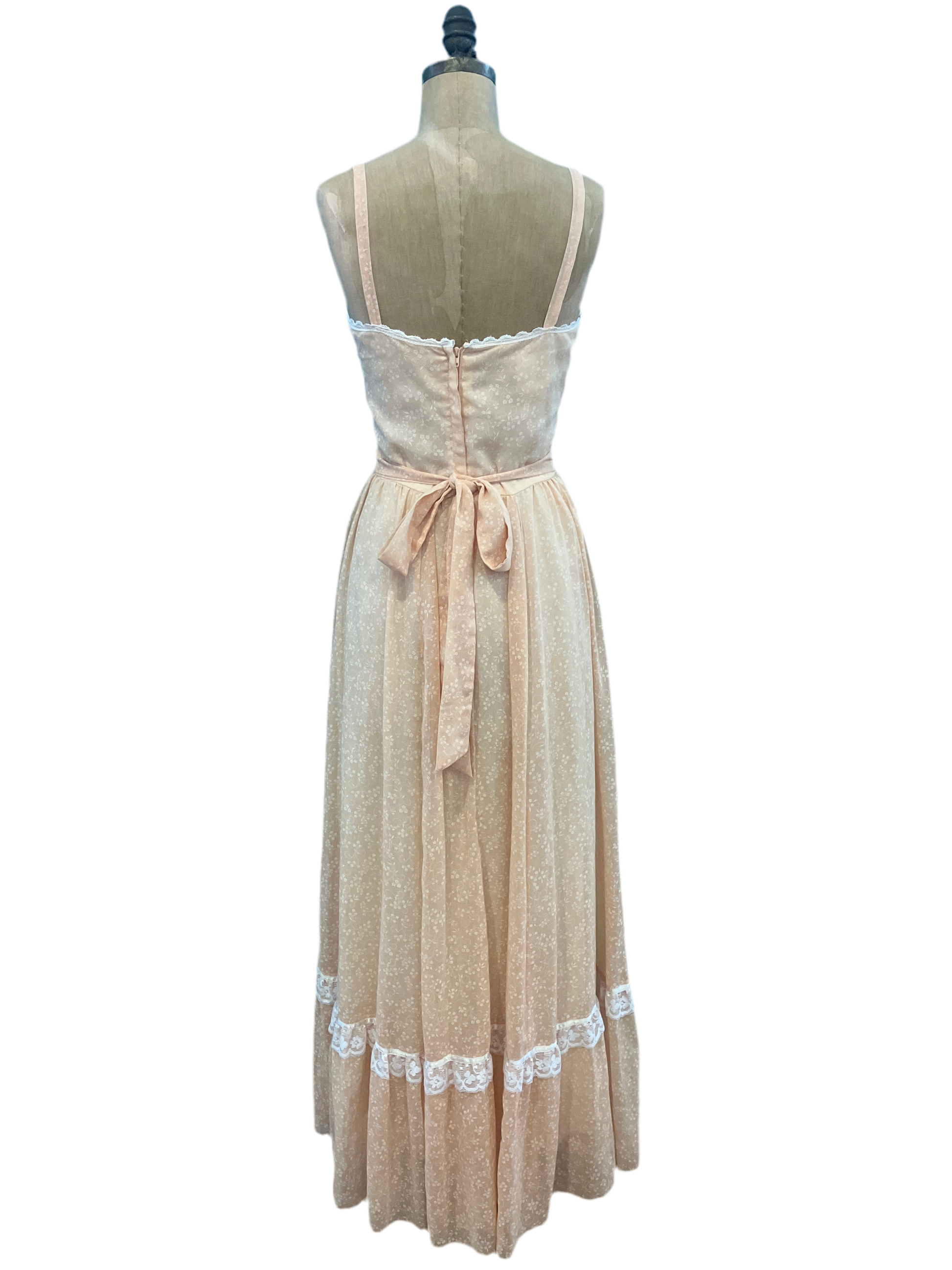 Vintage 1970's Peach Gunne Sax Dress Amorin Vintage Vintage 1970's Peach Gunne Sax Dress Amorin Vintage