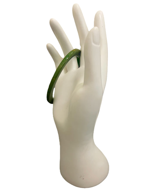 Bakelite Green Marbled Color Bangle