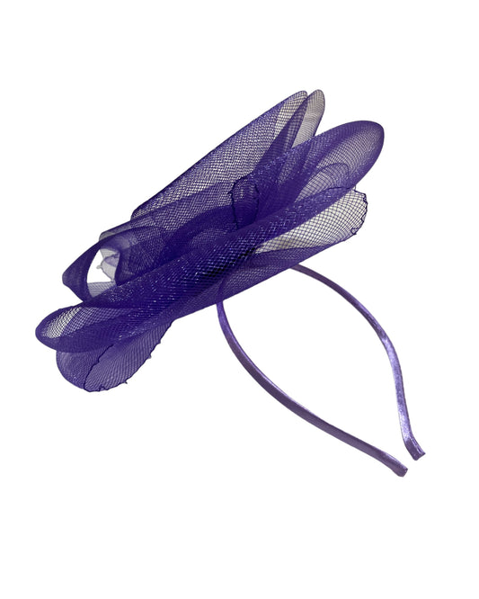 Vintage Style Purple Fascinator Hat