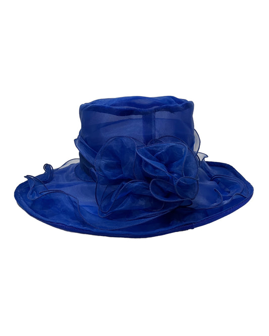 Vintage Style Blue Organza Style Hat