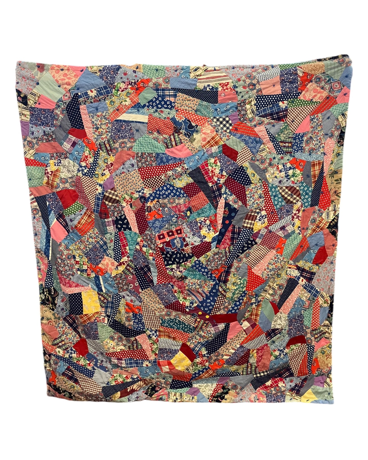 Vintage Handmade Crazy Quilt