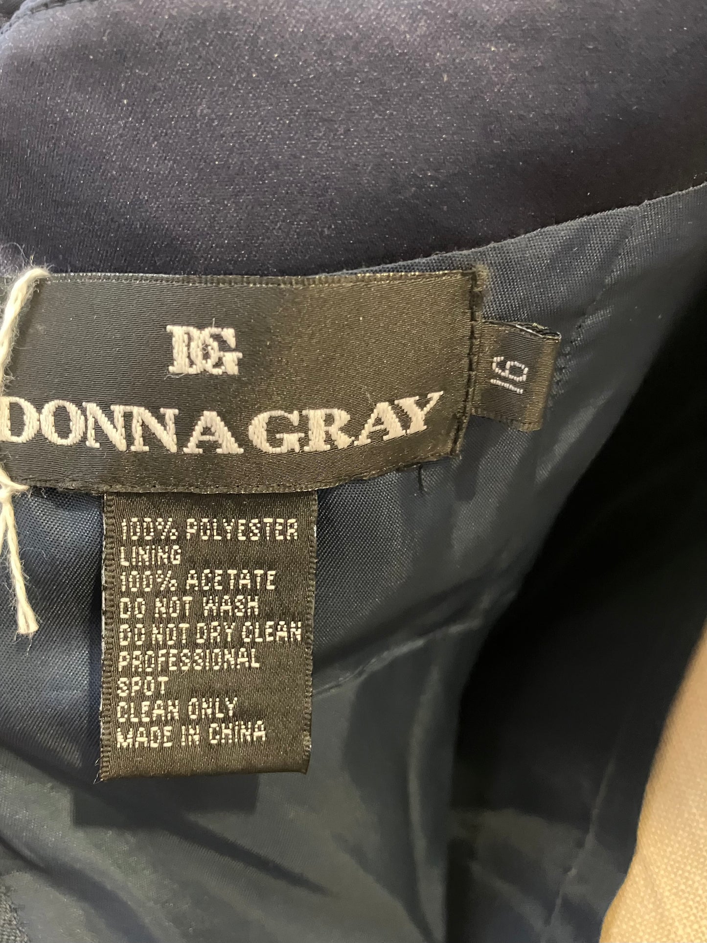 DONNA GRAY Dark Blue Ballgown