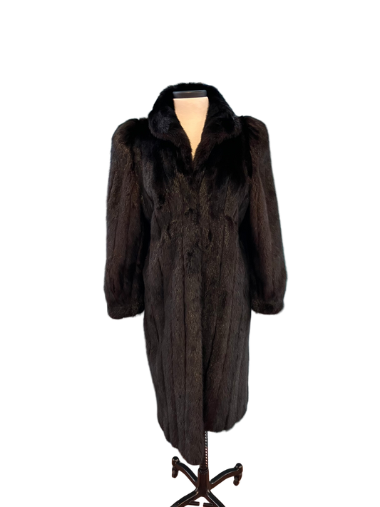Vintage Weinstock Dress Length Mink Coat